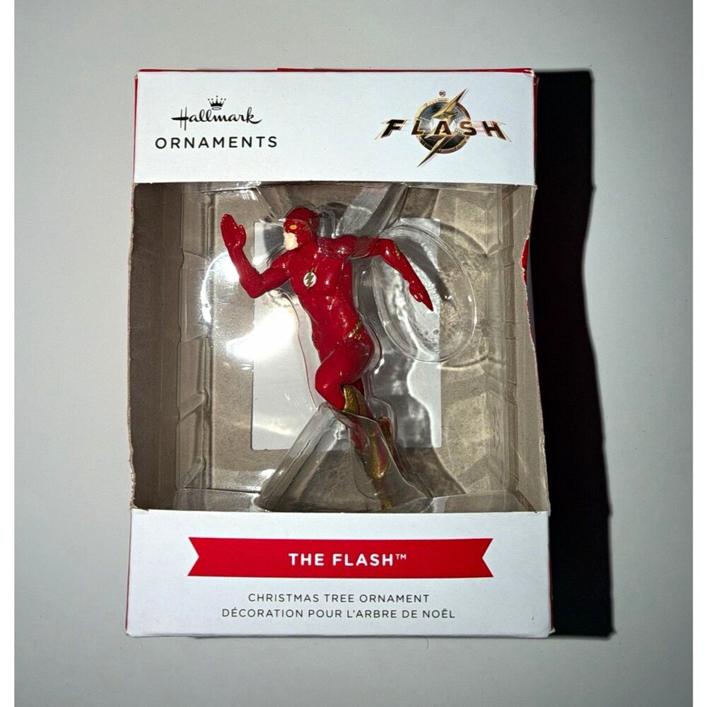 Hallmark DC The Flash Christmas Tree Ornament Hanging Decorative Red/Gold